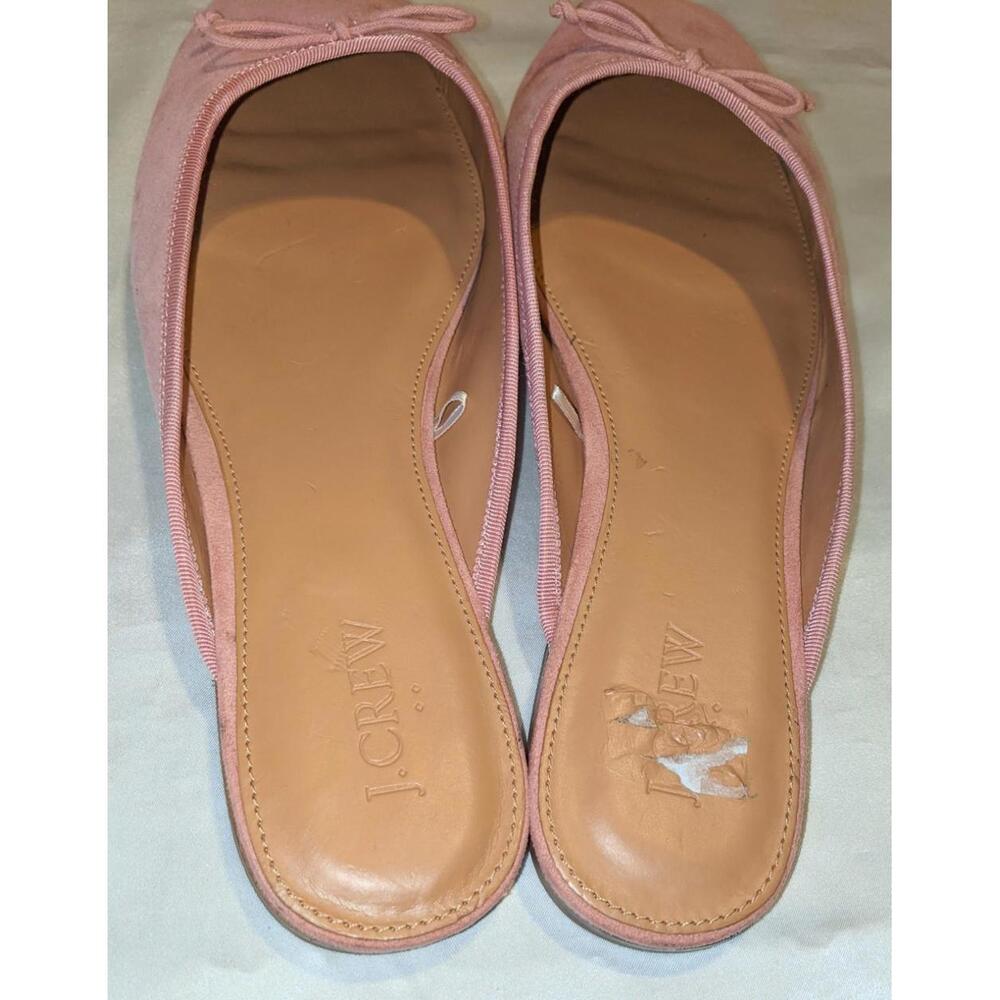 J. Crew Pink Suede Backless Ballet Flats - Picture 8 of 9